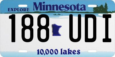 MN license plate 188UDI