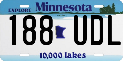 MN license plate 188UDL