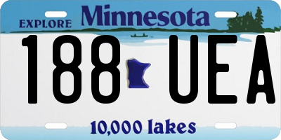 MN license plate 188UEA