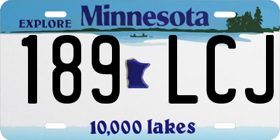 MN license plate 189LCJ
