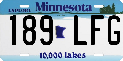 MN license plate 189LFG