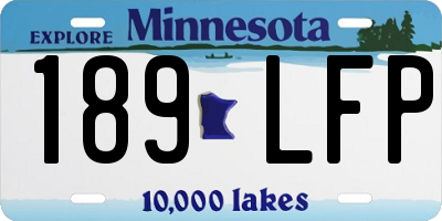 MN license plate 189LFP