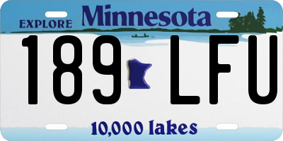 MN license plate 189LFU