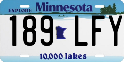 MN license plate 189LFY
