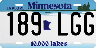 MN license plate 189LGG