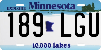 MN license plate 189LGU