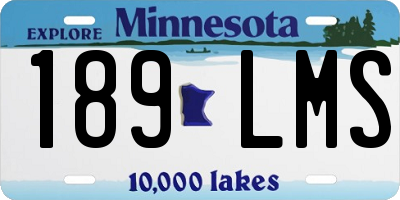 MN license plate 189LMS