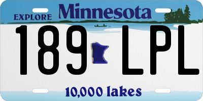 MN license plate 189LPL