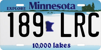 MN license plate 189LRC