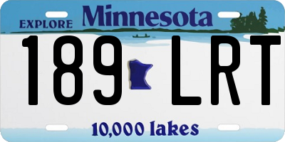 MN license plate 189LRT