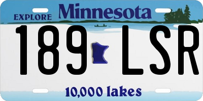 MN license plate 189LSR