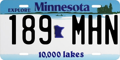 MN license plate 189MHN