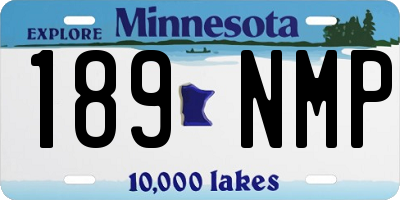 MN license plate 189NMP