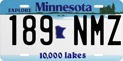 MN license plate 189NMZ
