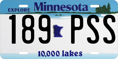 MN license plate 189PSS