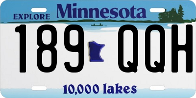 MN license plate 189QQH