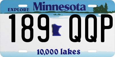 MN license plate 189QQP