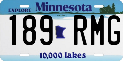 MN license plate 189RMG