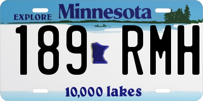 MN license plate 189RMH