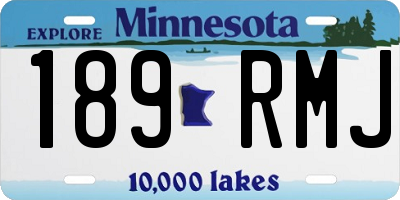 MN license plate 189RMJ