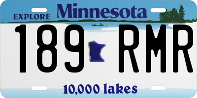 MN license plate 189RMR