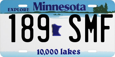 MN license plate 189SMF