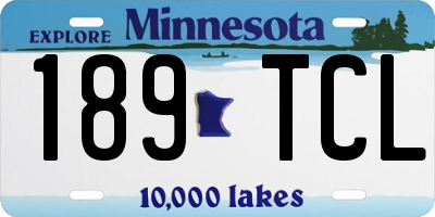 MN license plate 189TCL