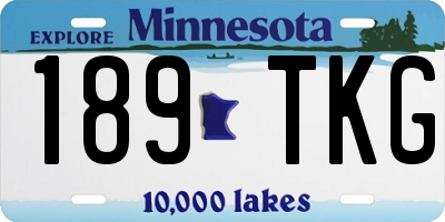 MN license plate 189TKG