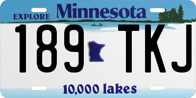 MN license plate 189TKJ