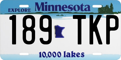 MN license plate 189TKP