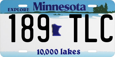 MN license plate 189TLC