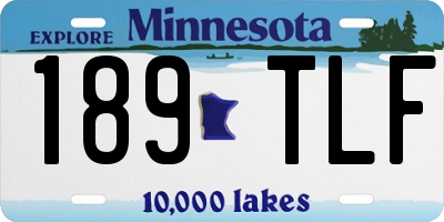 MN license plate 189TLF