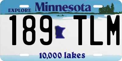 MN license plate 189TLM