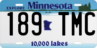 MN license plate 189TMC