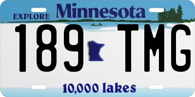 MN license plate 189TMG