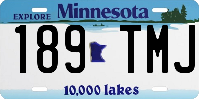 MN license plate 189TMJ