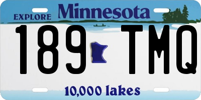 MN license plate 189TMQ