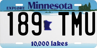 MN license plate 189TMU