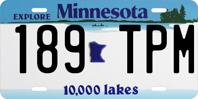 MN license plate 189TPM
