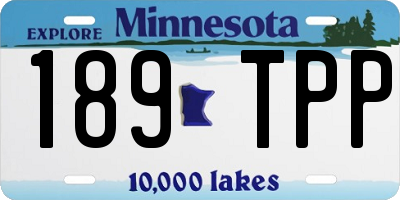 MN license plate 189TPP