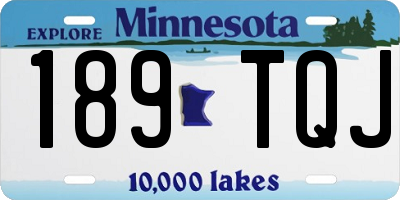 MN license plate 189TQJ