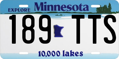 MN license plate 189TTS