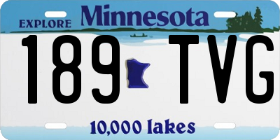 MN license plate 189TVG