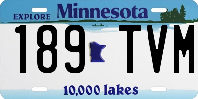 MN license plate 189TVM