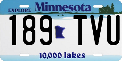 MN license plate 189TVU