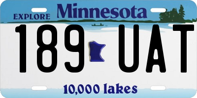 MN license plate 189UAT