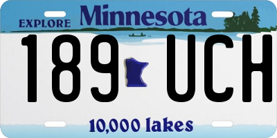 MN license plate 189UCH
