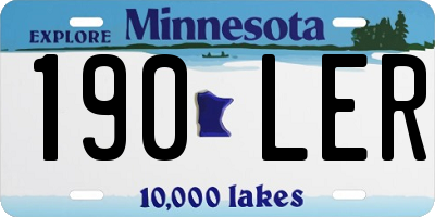 MN license plate 190LER