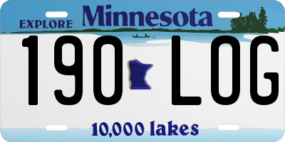 MN license plate 190LOG