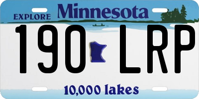 MN license plate 190LRP